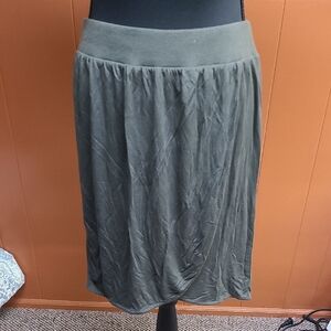 Massimo Olive A-Line Skirt